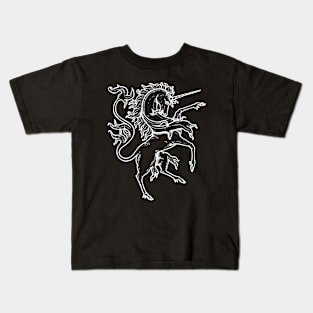 Mythical Heraldic Unicorn Kids T-Shirt